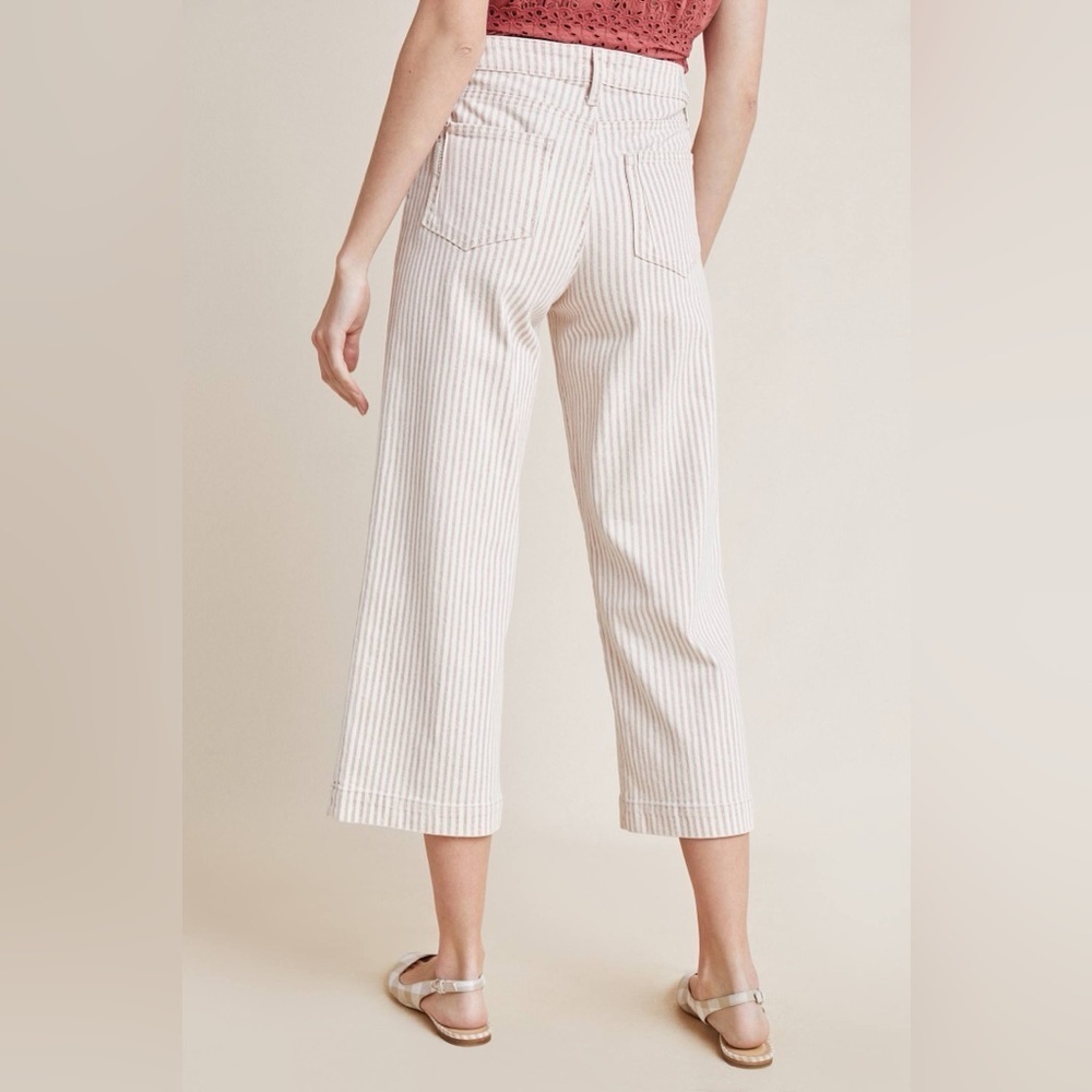 Preppy PAIGE cropped denim from Anthropology size 24 with stretch! - Picture 4 of 5